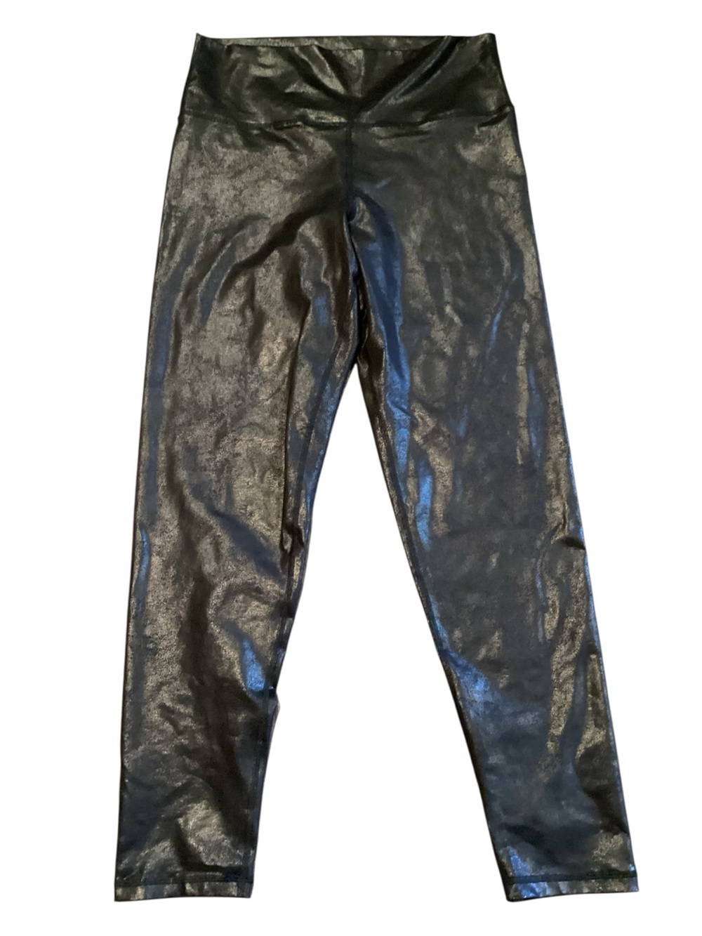 Offline by Aerie Black Leather Look Leggings XL Tall High Rise